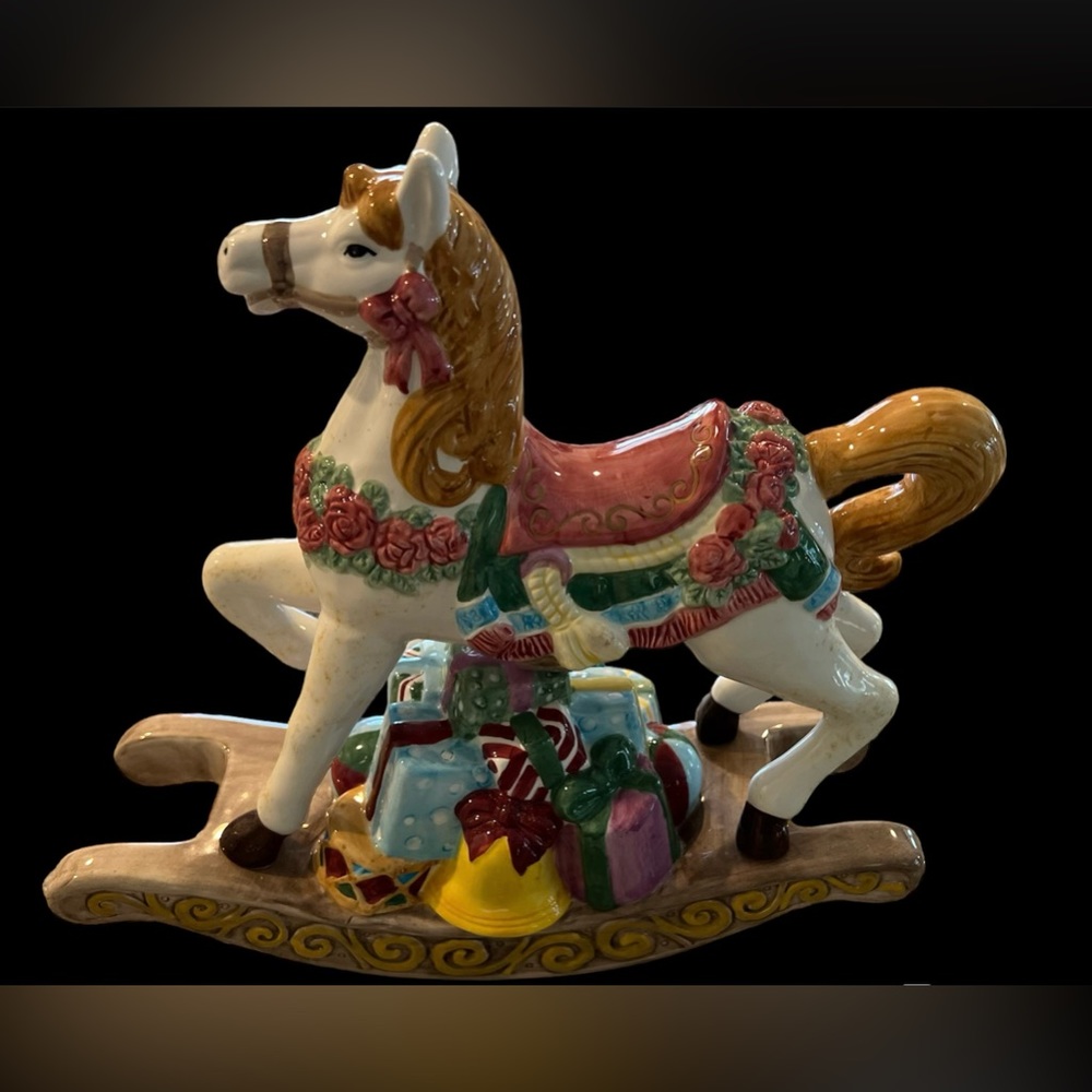 Holiday Musical Rocking Horse